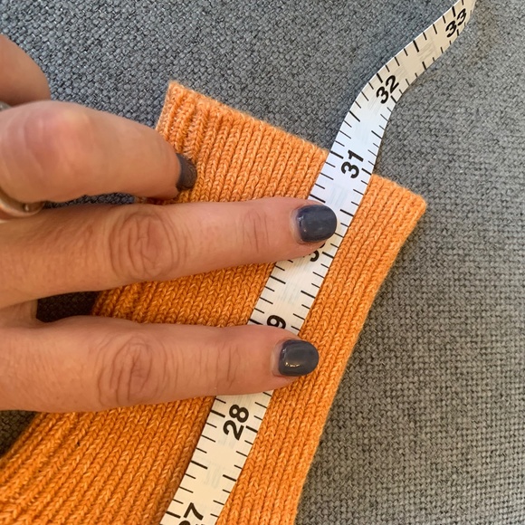 Free People Mock Neck Pullover Sweater Orange Zest Size XS - Picture 10 of 12